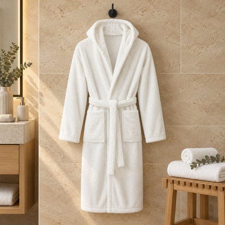 Egyptian Collection Towelling Bath Robe - Hooded