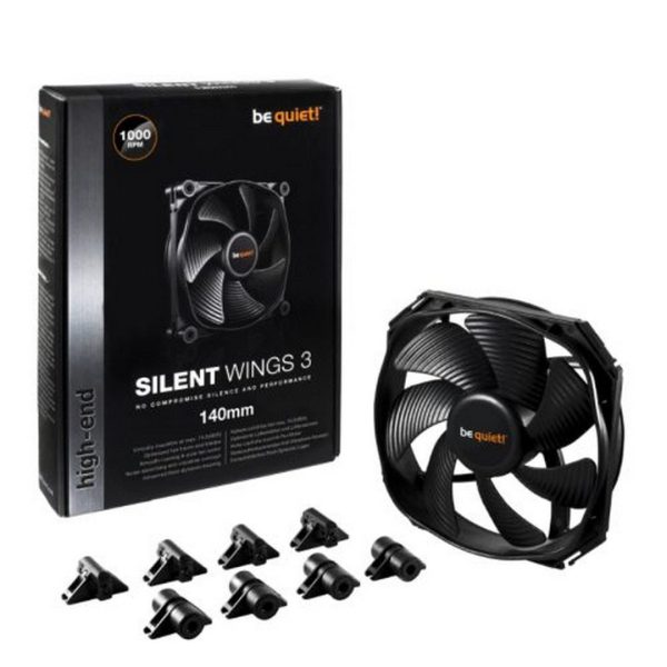 be quiet! (BL065) Silent Wings 3 14cm Case Fan, Black, Fluid Dynamic Bearing
