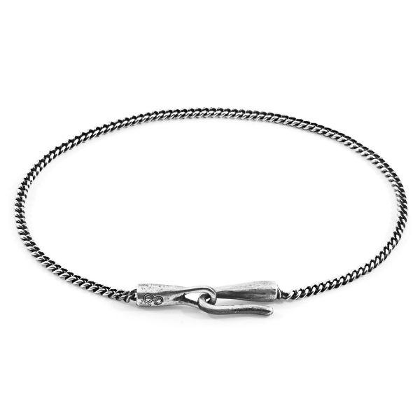 Crossjack Sail Silver Chain SKINNY Bracelet