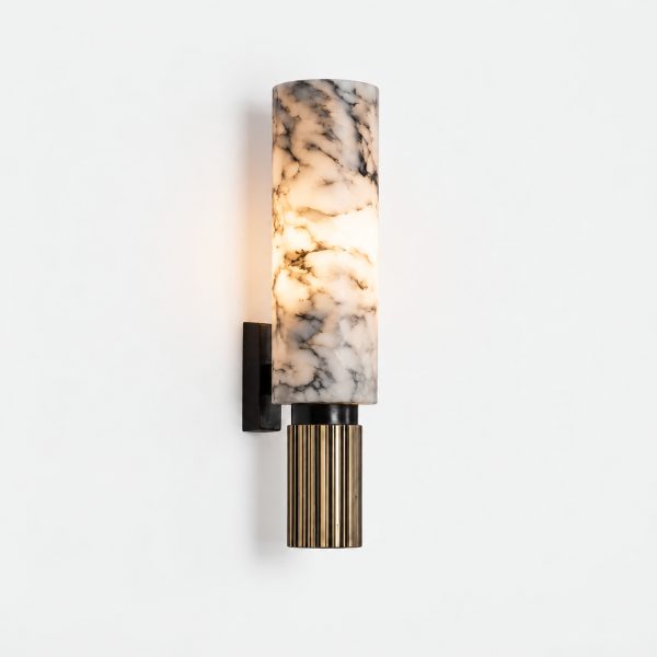Araco Lumière Frozen Flux Alabaster Wall Light