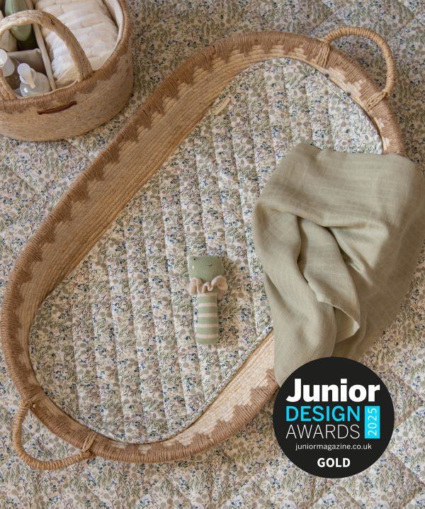 Maize Changing Basket & Cotton Liner Bundle - Riverbank