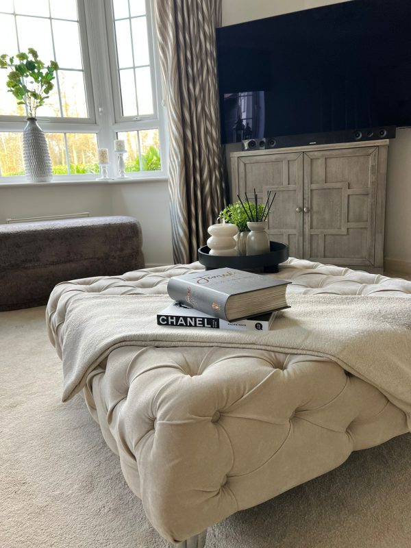 Amalia Chesterfield Coffee Table Footstool