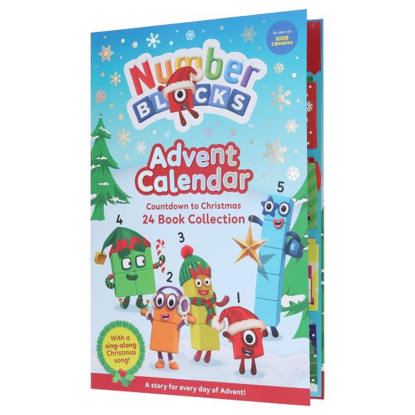 Numberblocks Advent Calendar - Countdown to Christmas 24 Story Books Collection - Ages 3+ - Hardback