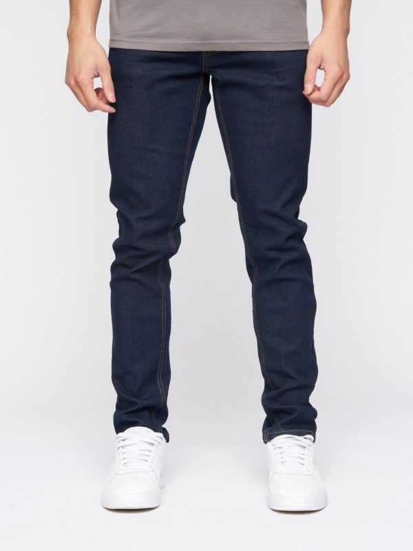 Mens Buraca Slim Fit Denim Jeans Indigo Wash
