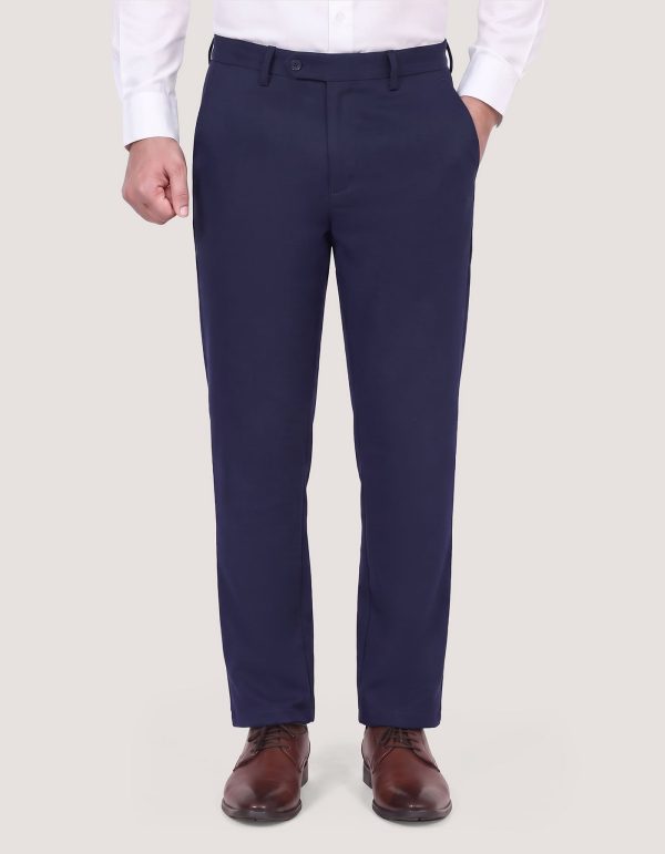 Navy Moleskin Straight Fit Chino