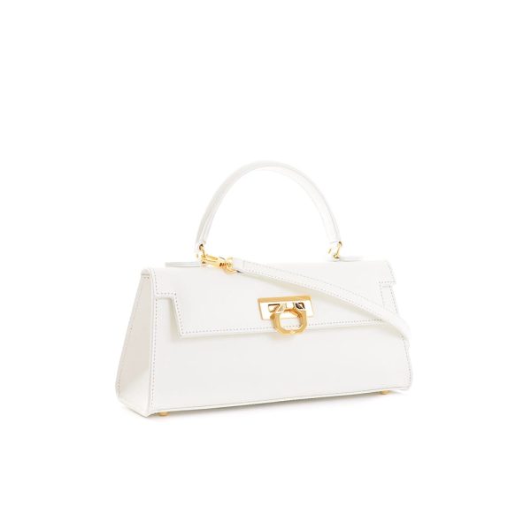 Masami leather handbag – White