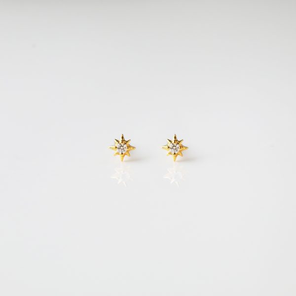 Diamond Star Stud Earrings