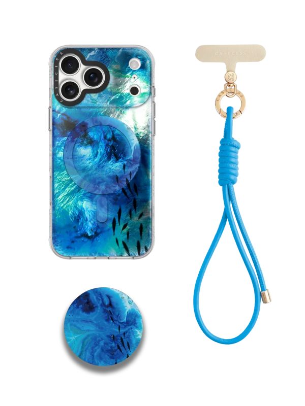 Deep Blue Drift Wrist Carry Set 3-Piece