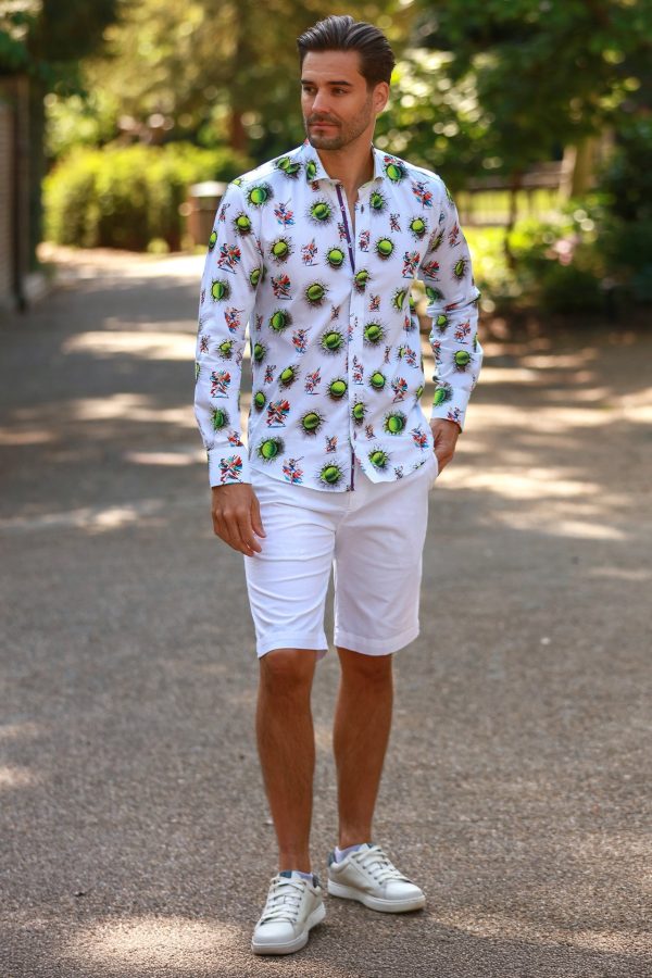 Grand Slam Tennis Ball Print Shirt