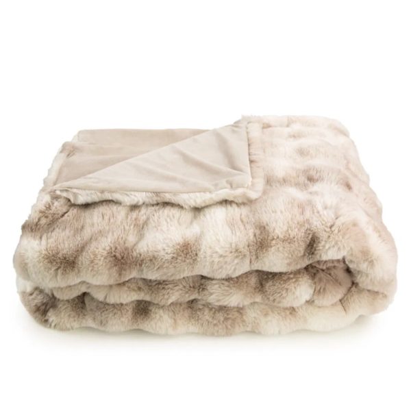 Bermondsey Luxury Textured Faux Fur Throw 150x200cm