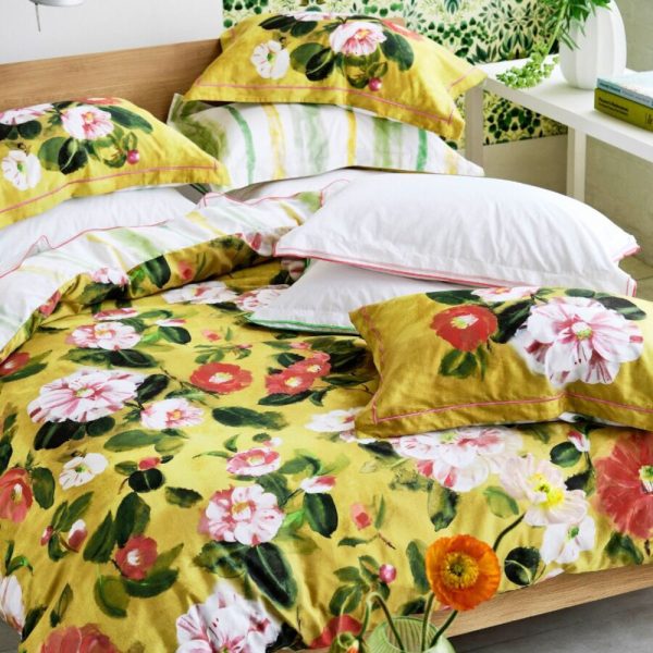 Designers Guild Camellia Mimosa Yellow Bedding