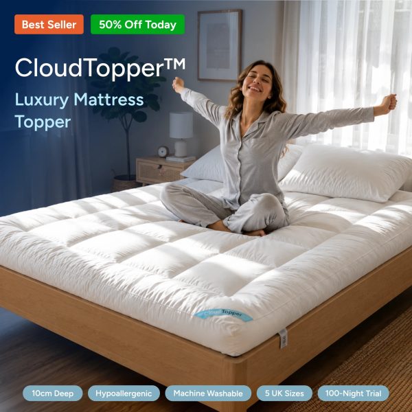 CloudTopper™ Luxury Thick Mattress Topper