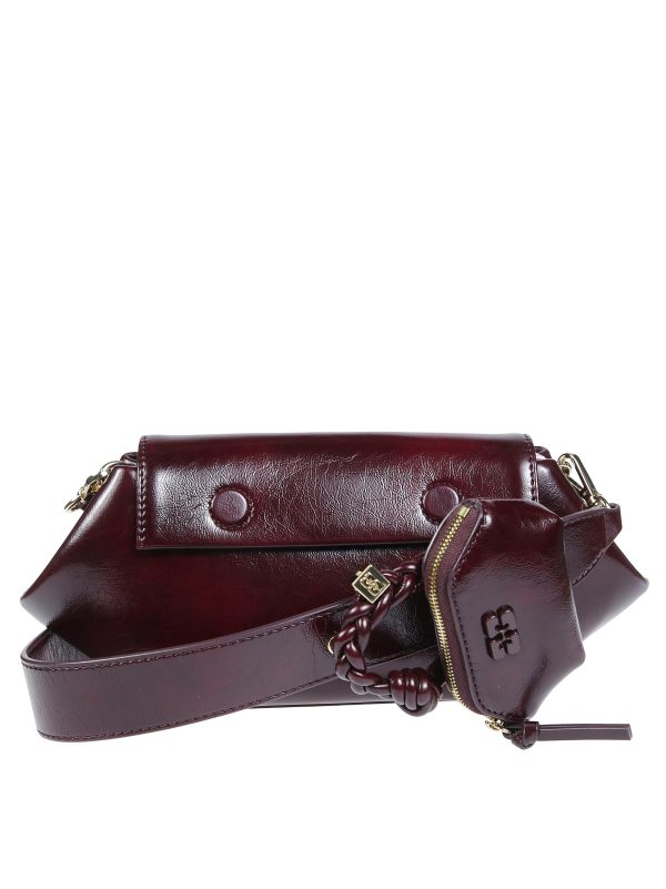 Ganni Deep Shine East/West Mini Shoulder Bag