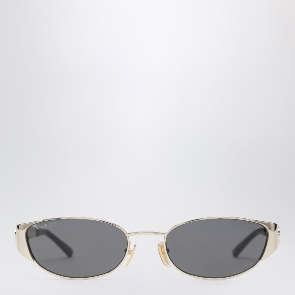 Gucci Mini Oval Metal Sunglasses