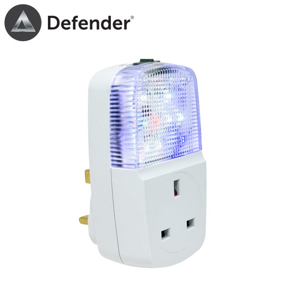 Defender Plug In Simulated TV with Socket