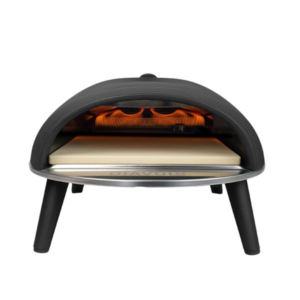 Delivita New Diavolo Gas-Fired Pizza Oven - Black