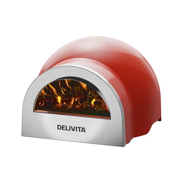 Delivita Origin Wood-Fired Pizza Oven - Chilli Red
