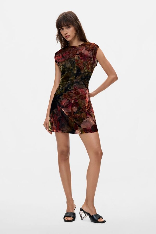 Floral Velvet Dress M. C. Lacroix