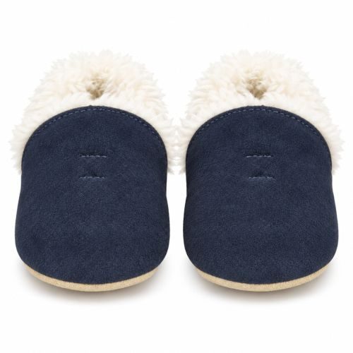 Navy Soft Sole Slippers
