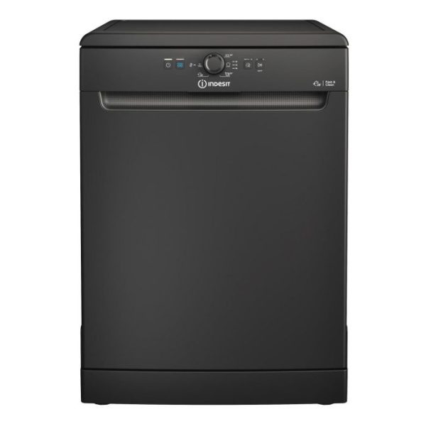 Indesit - D2FHK26BUK Full Size Dishwasher 14 Place Settings - Black