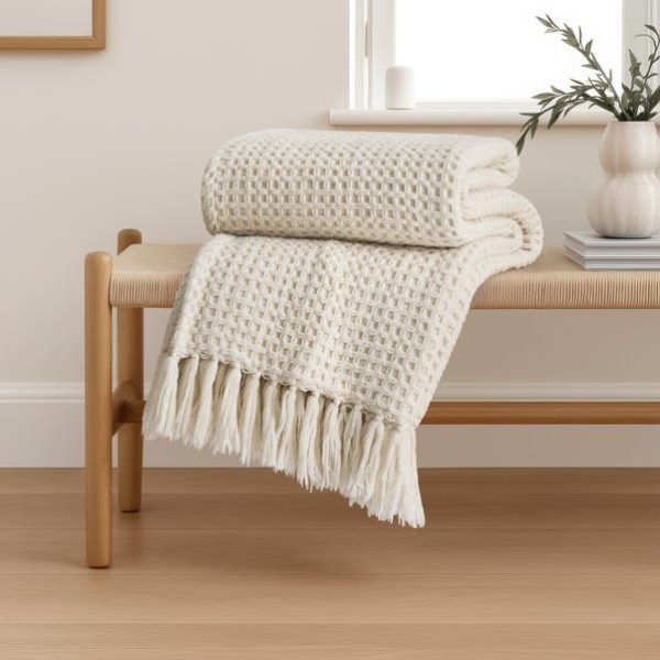 Chunky Waffle Throw