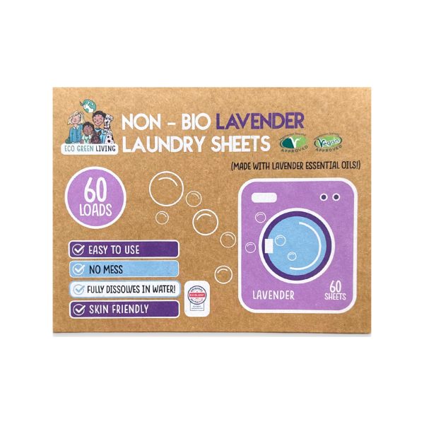 Non-Bio Laundry Detergent Sheets x 60 (Lavender)