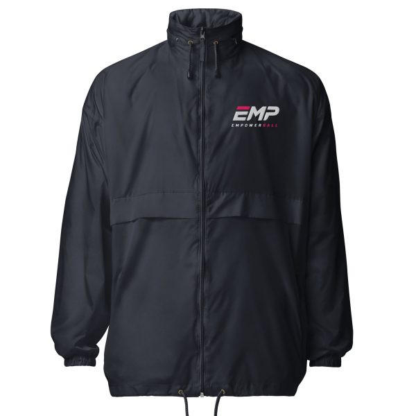 EmPowerBall Unisex Windbreaker Jacket - Navy