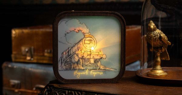 Wooden Acrylic Harry Potter Night Light - Hogwarts Express