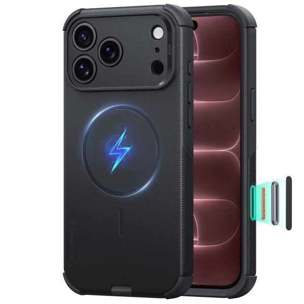 iPhone 18 Pro Max Cyber Tough Magnetic Case with Camera Control - Black