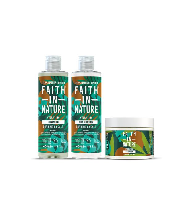 Coconut dry hair care bundle