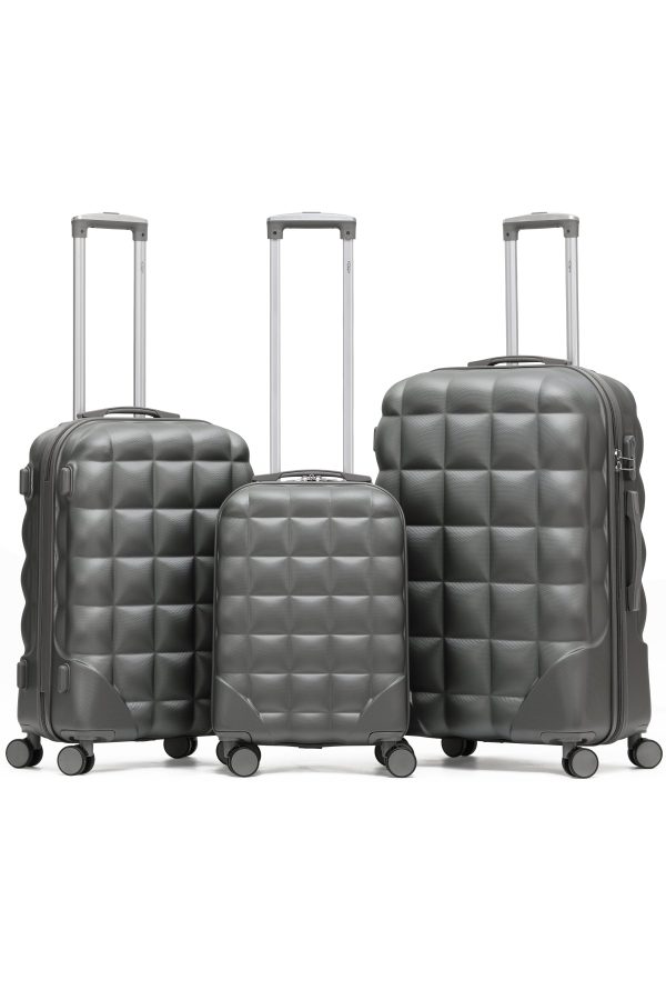BUBBLE 3-Piece Suitcase Set (55x35x20cm + Medium + Large)