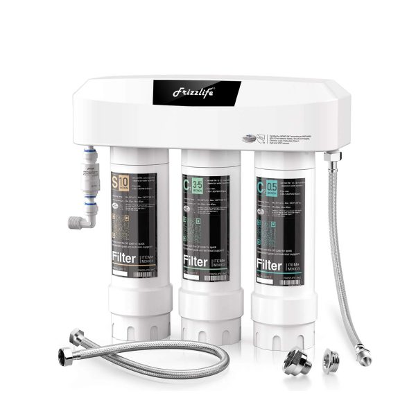 Frizzlife 3-Stage Under Sink Water Filter System SK99-NEW