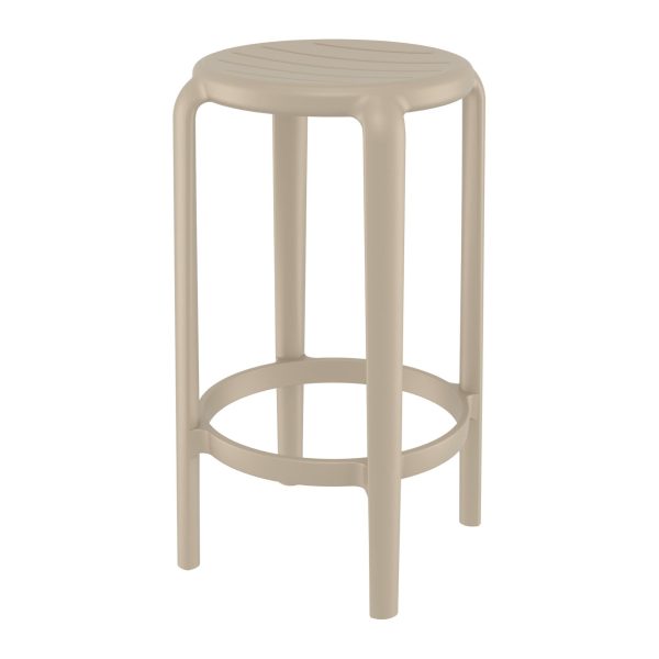Tom Taupe Bar Stool 65cm