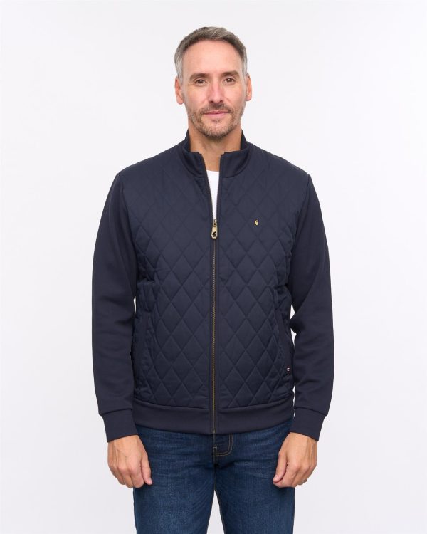 Mens Zip Thru Lightweight Jacket, Navy