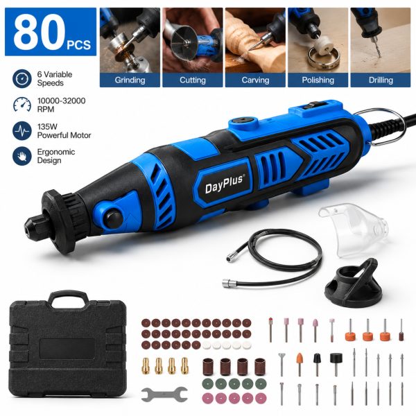 135W Rotary Multi Tool Kit – One Tool for Every DIY Project