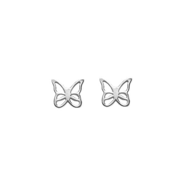 Mantra Jewellery, Birthday Butterfly Earrings, Silver
