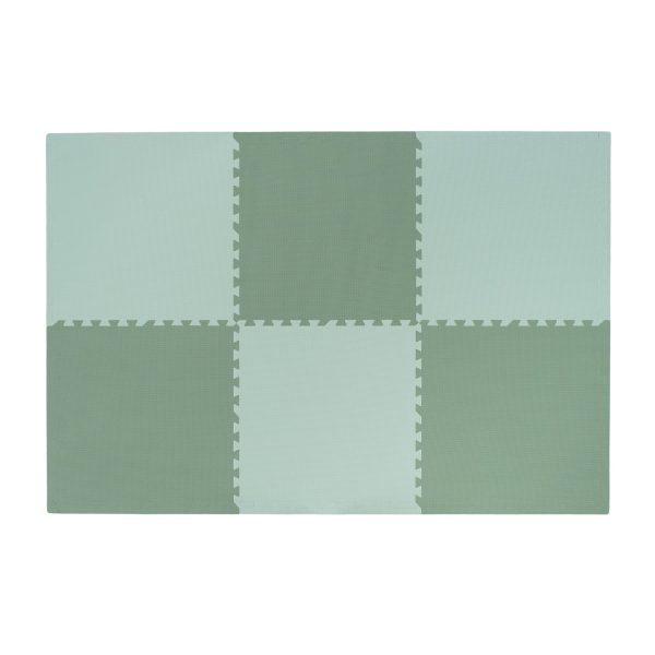 Plain Playmat Set in Sage + Mint