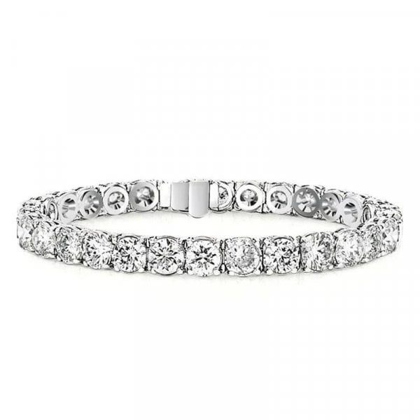 Round Cut Classic Tennis Bracelet