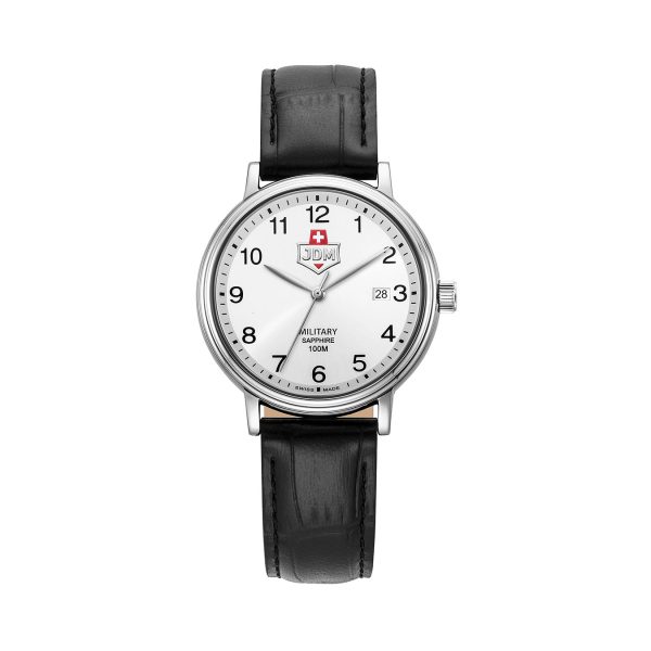 Kilo II 40mm 3 hand - date Quartz white Dial silver Tone Stainless Steel Sapphire Glass Swiss Made Men Watch
