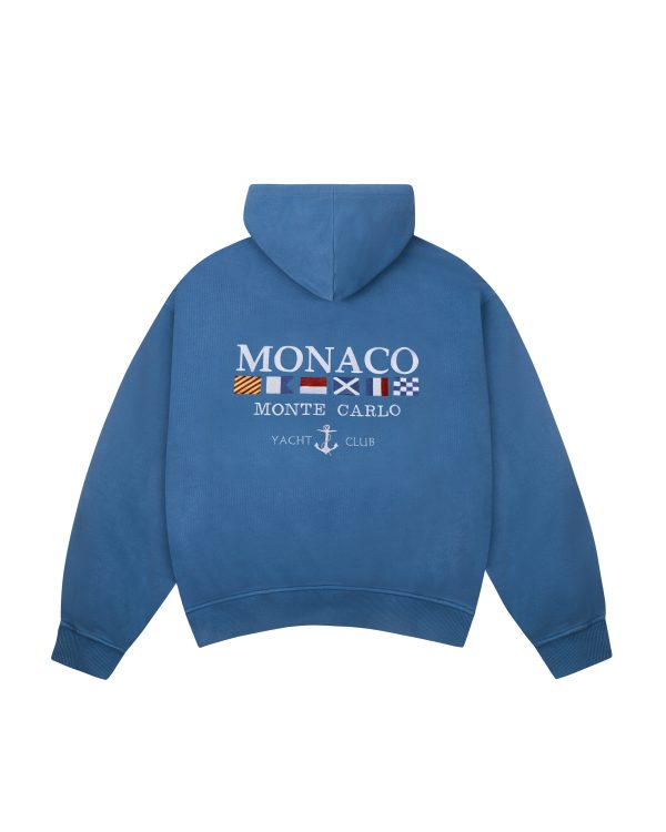 Monaco Heavyweight Hoodie Blue