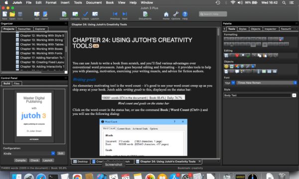 Jutoh screenshots
