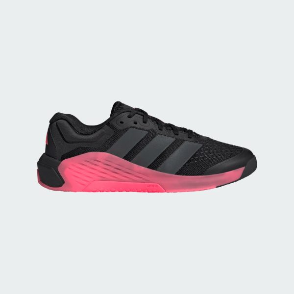adidas Dropset 4 Training Shoe - Core Black / Grey Six / Solar Turbo