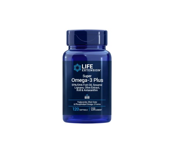 Super Omega-3 Plus EPA/DHA w. Sesame, Olive, Krill & Astax., EU