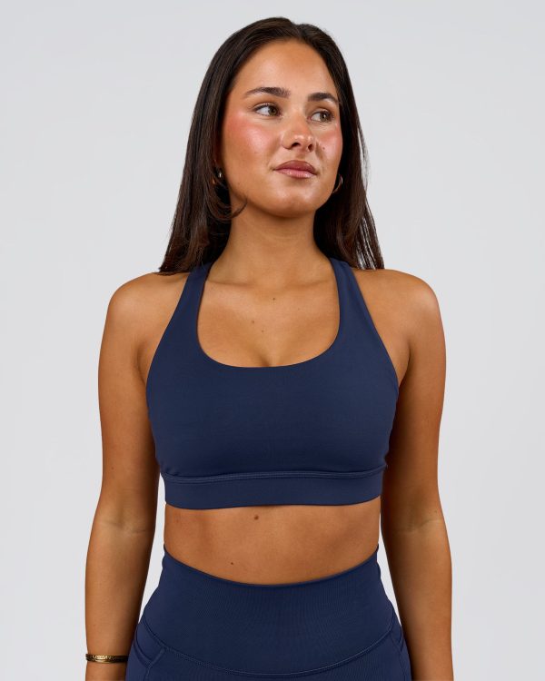 Flow Sports Bra - Future Navy