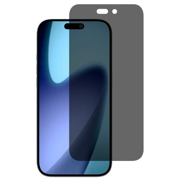 iPhone 18 Pro Privacy Screen Protector Tempered Glass Anti Peep Film Full Coverage - Black