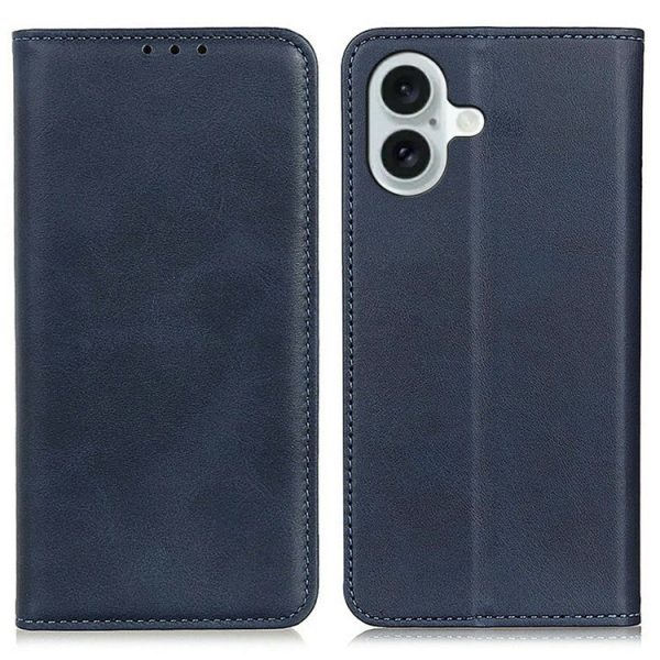 Wallet-style genuine leather iPhone 17 flipcase - Blue