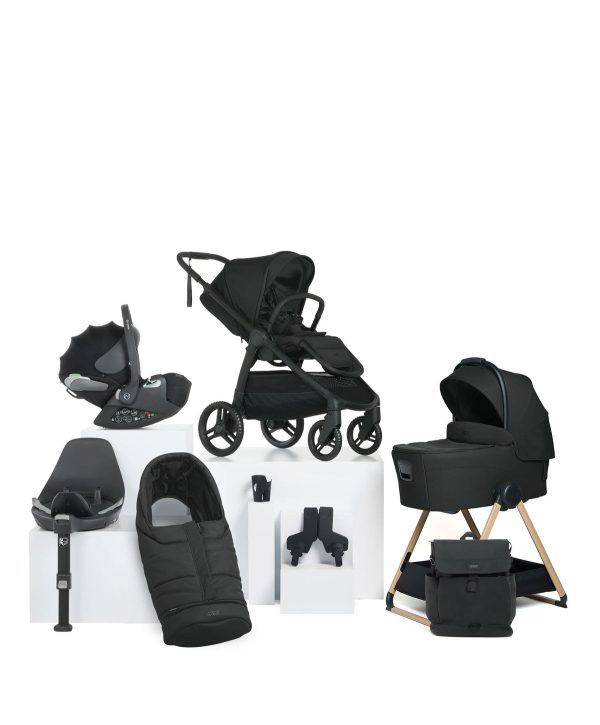 Ocarro 2 Complete Pushchair Bundle with Cybex Cloud T i-Size Rotating Baby Car Seat & Base - (9 Pieces) - Eclipse