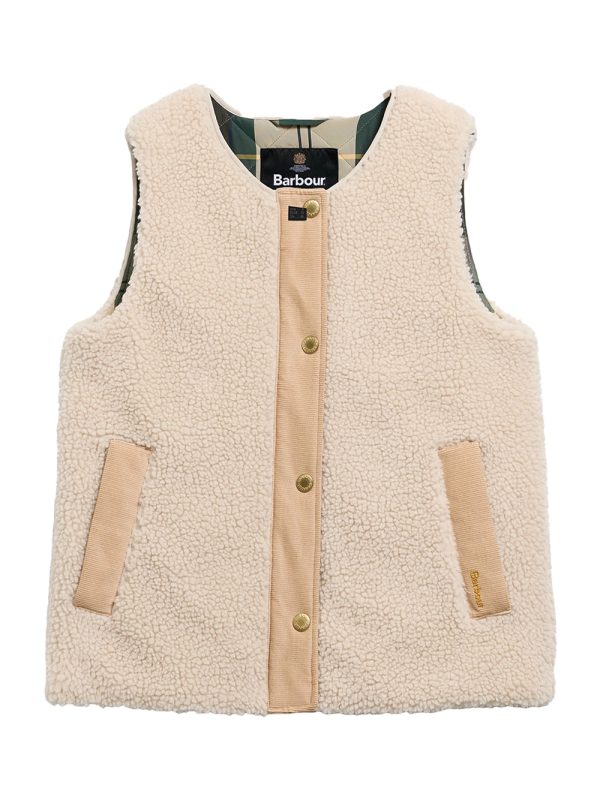 Barbour Teddy Liner Gilet Ecru/An