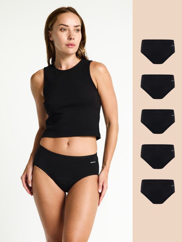 Basic Mid-Rise Brief Moderate 5 Pack