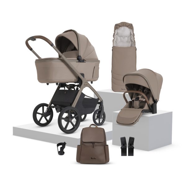 Silver Cross Cove 2 Pushchair Bundle with Accessories – Champagne